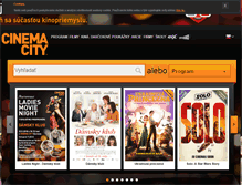 Tablet Screenshot of cinemacity.sk